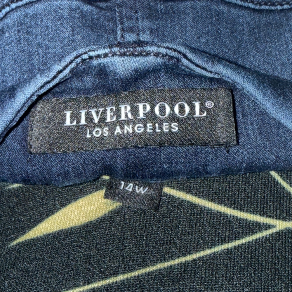 Liverpool Denim Pencil Skirt - Picture 2 of 9